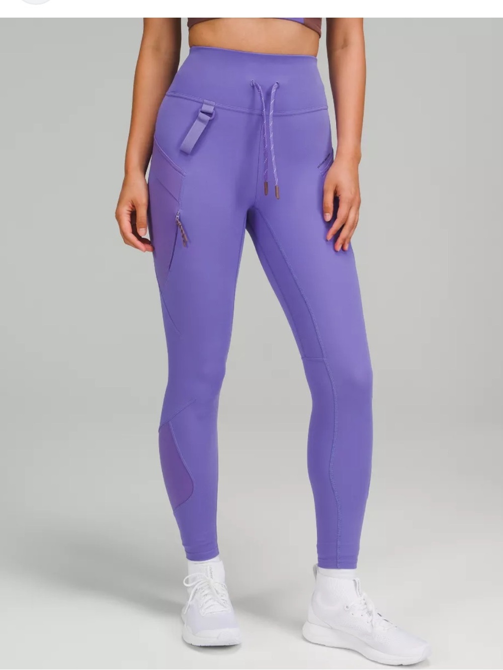 lululemon cargo super high rise hiking tight leggings charged indigo purple 0